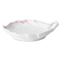 Coral Lace Leaf Dish