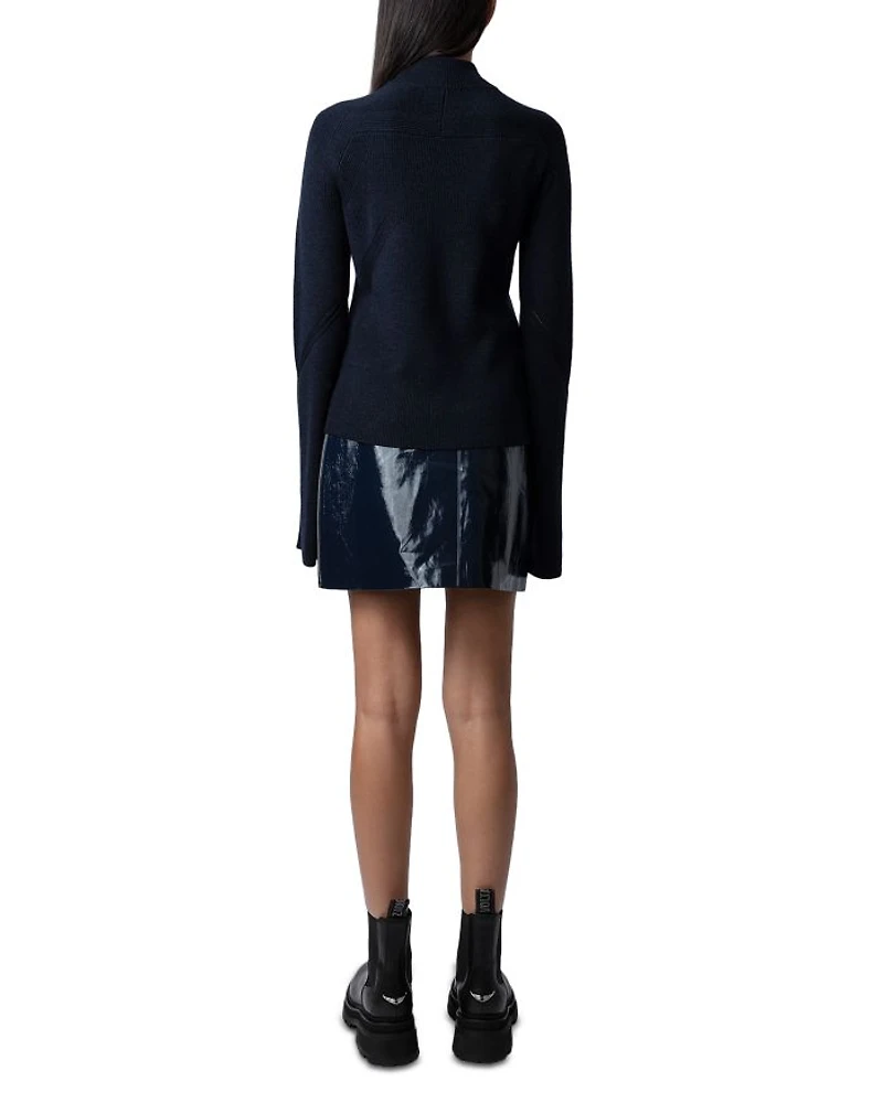 Micky Cutout Turtleneck Sweater