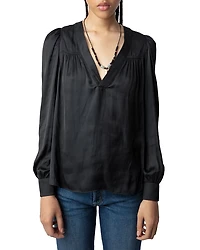 Telia Satin Blouse