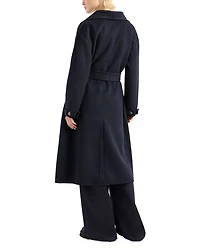Fold Collar Belted Coat