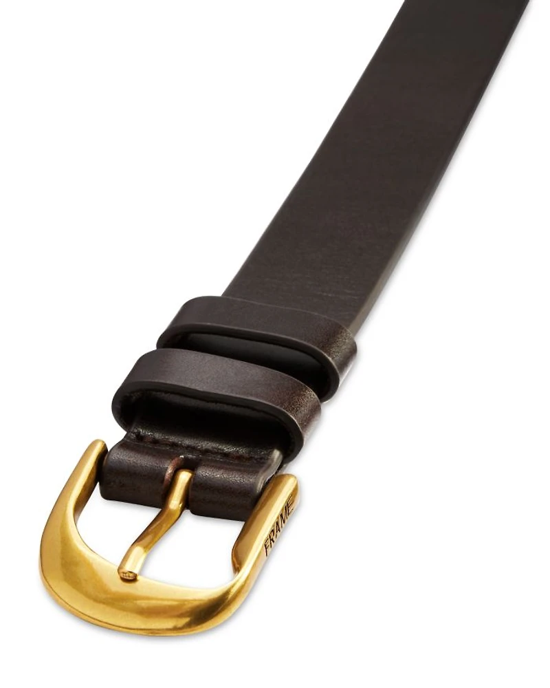 Women's Twist Buckle Leather Belt