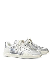 Tory Burch Women's Clover Court Lace Up Low Top Sneakers
