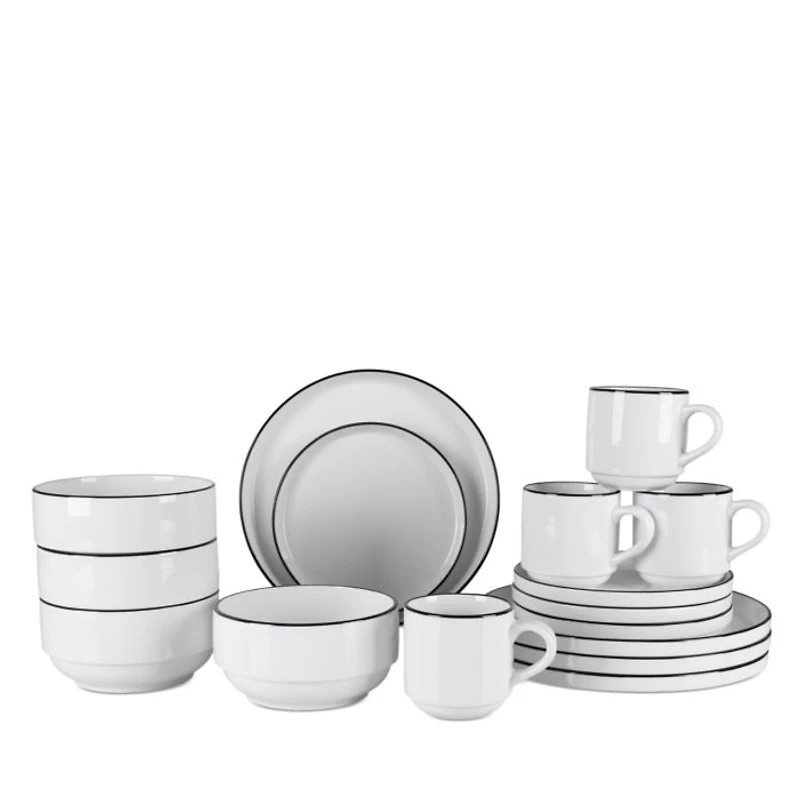 Stackable 16 Piece Dinnerware Set