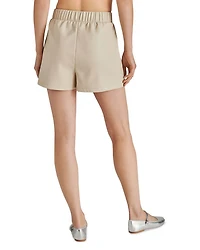 Faux The Record Leather Shorts
