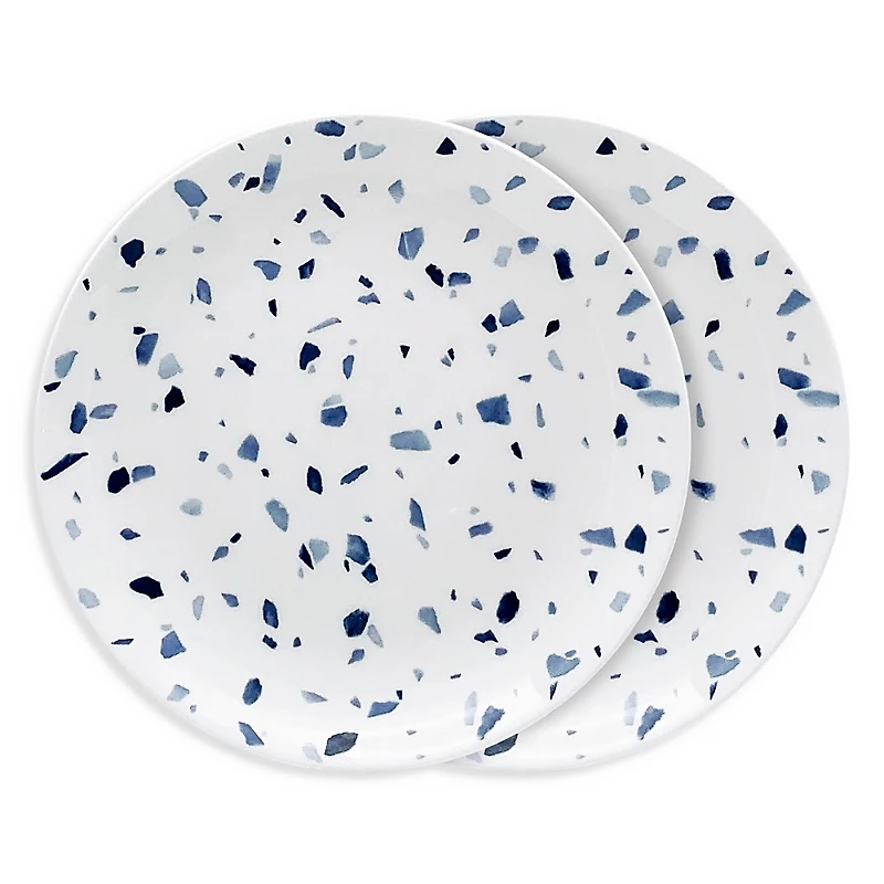 Twig New York Terrazzo Azzurro Salad/Dessert Plates, Set of 2