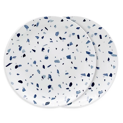 Twig New York Terrazzo Azzurro Salad/Dessert Plates, Set of 2