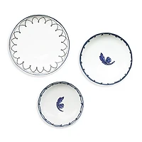 Twig New York H. Blue Bird Assorted Canape Dishes, Set of 3