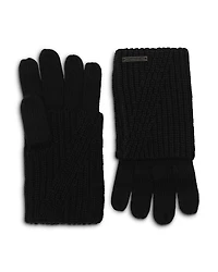 Allsaints Traveling Rib Foldover Gloves