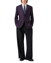 Plaid Single Breasted Notch Lapel Suit Jacket