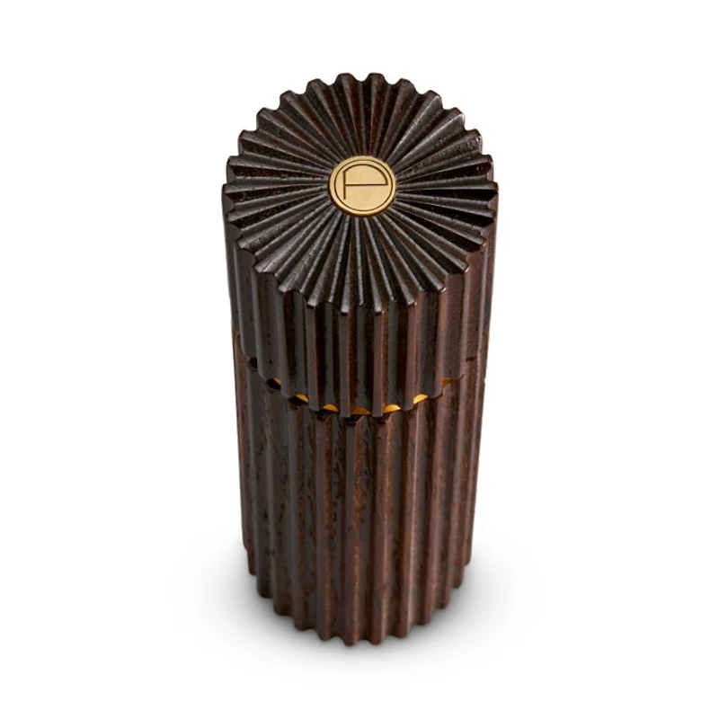 Hand Carved Ribbed Salt and Pepper Mills