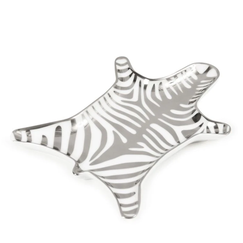 Porcelain Zebra Dish
