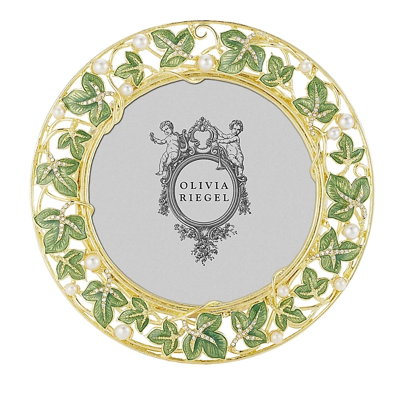 Olivia Riegel Gold Tone Ivy Round Frame, 4.5