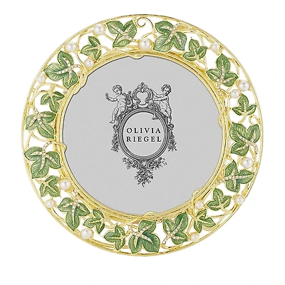 Olivia Riegel Gold Tone Ivy Round Frame, 4.5