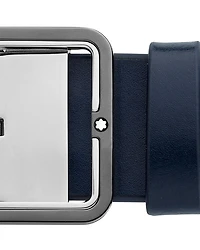 Men's Gray Leather Belt