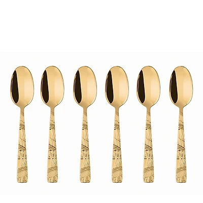 Sambonet Jungle Abstract Foliage Espresso Spoons