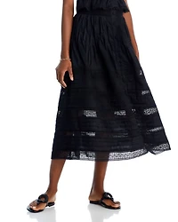 Camila Tiered Lace Midi Skirt