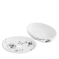 Orchid Porcelain Soap Dish