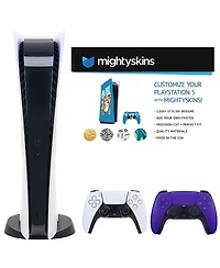 Sony PS5 Digital Console with Extra Purple Dualsense Controller and Skins Voucher