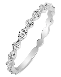 Meira T 14K White Gold Diamond Curve Ring