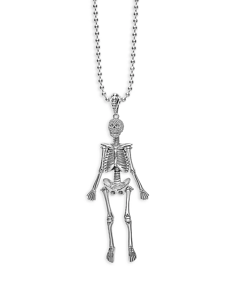 Lagos Sterling Silver Rare Wonders Skeleton Pendant Necklace, 22-24