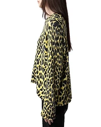Markus Cashmere Leopard Print Sweater