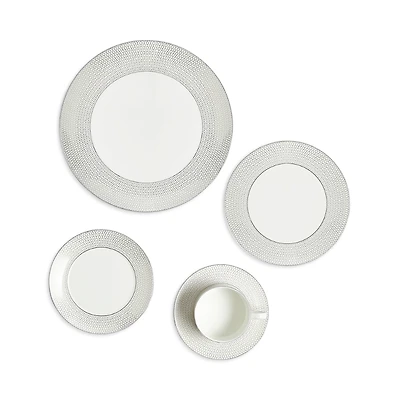 Wedgwood Gio Platinum Dinnerware 5 Piece Place Setting