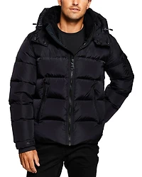 Frontier Quilted Hooded Zip Front Jacket
