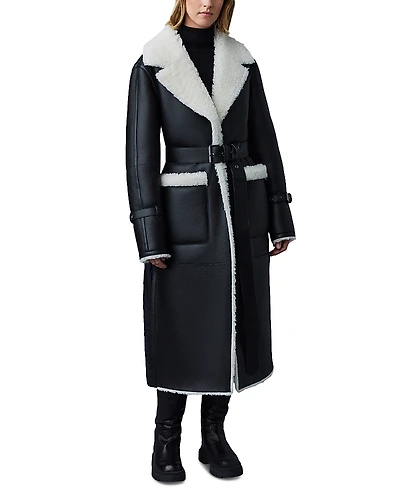 Mackage Sabreen Shearling Belted Down Coat