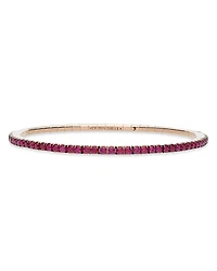 Extensible 14K Rose Gold Ruby Stretch Tennis Bracelet