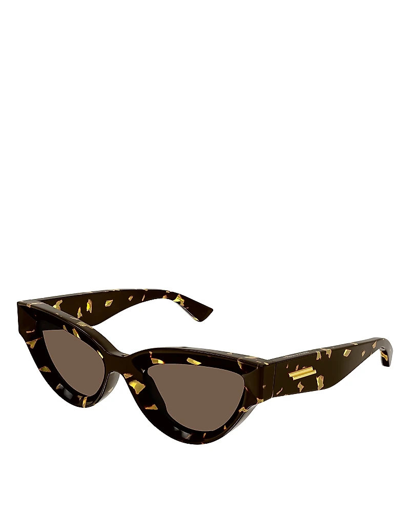 Bottega Veneta Edgy Cat Eye Sunglasses, 53mm