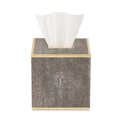 Faux Shagreen Tissue Box Cover