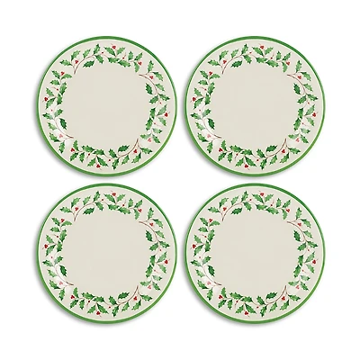 Lenox Holiday 4 Piece Melamine Dinner Plate Set