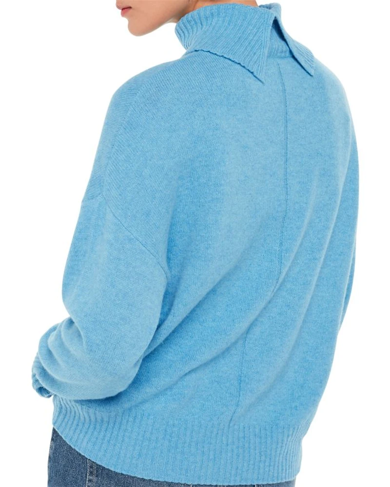 Chest Pocket Turtleneck Sweater
