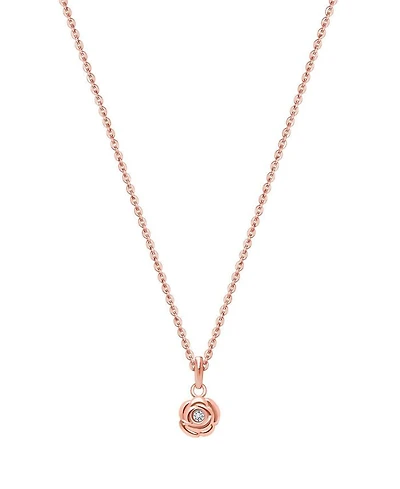 Children's 14K Gold Blushing Rose Girls' 12-14" Necklace