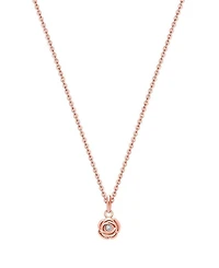 Children's 14K Gold Blushing Rose Girls' 12-14" Necklace