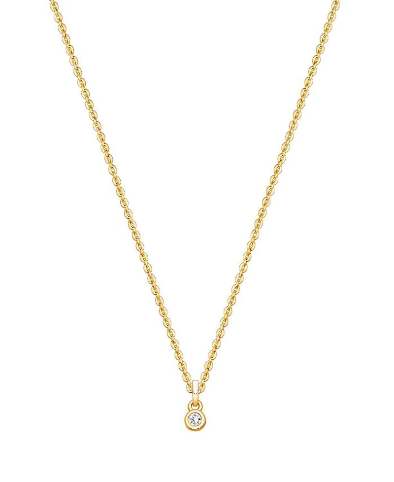 Children's 14K Gold My 1st Diamond Girls' 12-14" Necklace