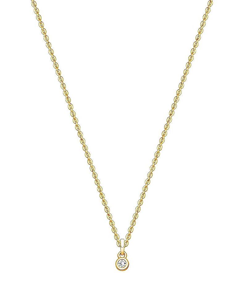 Tiny Blessings Children's 14K Gold My 1st Diamond Girls' 12-14 Necklace