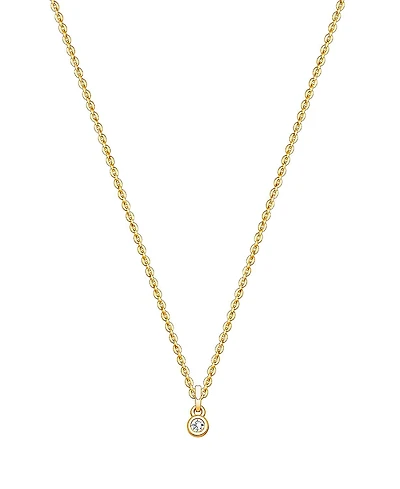 Tiny Blessings Children's 14K Gold My 1st Diamond Girls' 12-14 Necklace