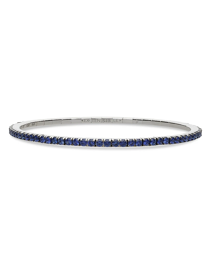 Extensible Sapphire Stretch Tennis Bracelet