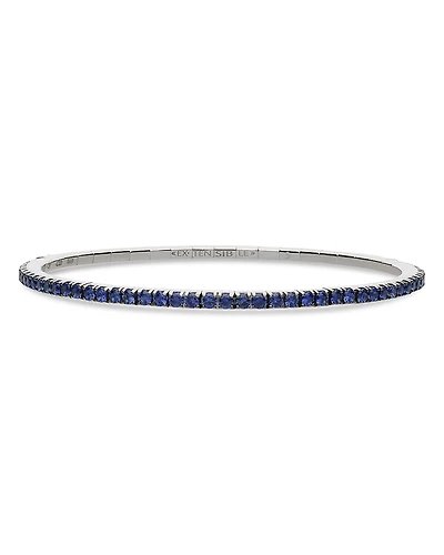 Extensible Sapphire Stretch Tennis Bracelet