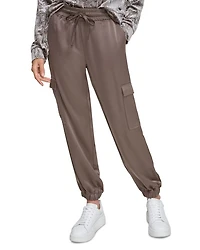 Satin Cargo Joggers