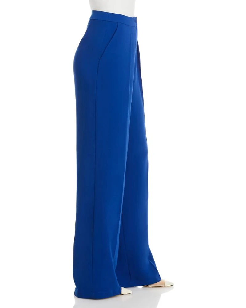 Twill Chiffon Tailored Pants