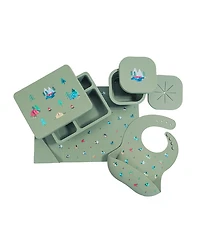 Austin Baby Co Unisex Silicone Mealtime Bundle - Ages 6 months +