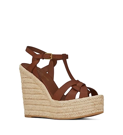 Saint Laurent Women's Tribute Espadrilles Wedge