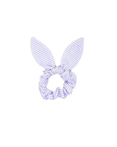 Girls' Lilly Lavender Seersucker Bow Scrunchie - Little Kid, Big Kid