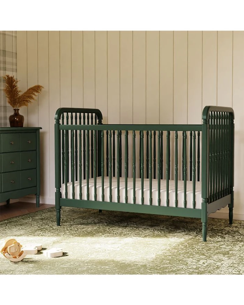 Liberty 3 1 Convertible Spindle Crib with Toddler Bed Conversion Kit