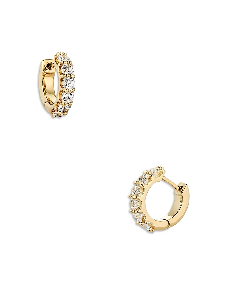 Nadri Huggie Hoop Earrings