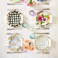 Courtly Check Enamel Salad Plate