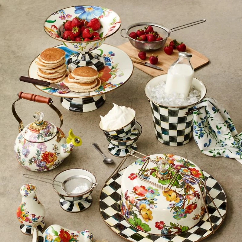 Flower Market Pedestal Platter
