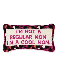 Furbish Studio Cool Mom Needlepoint Decorative Pillow